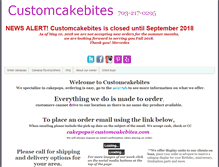 Tablet Screenshot of customcakebites.com